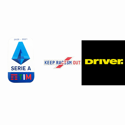 20/21 Italian Serie A & Keep Racism Out & Driver Sponsor(jaune)badge