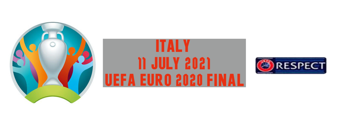 UEFA EURO 2020 & Euro Final Italy Vs England & badges Respect