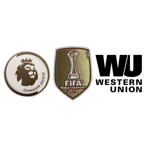 19/20 Premier League Champion & 2019 Club Coupe du monde & Western Union badge noir