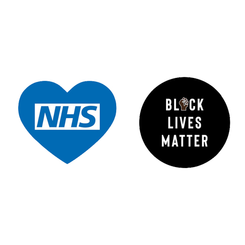 noir Lives Matter & NHS & Sponsor badge