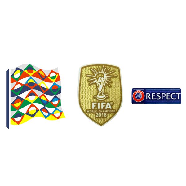 UEFA Ligue des nations & 2018 Coupe du monde Champion & badges Respect