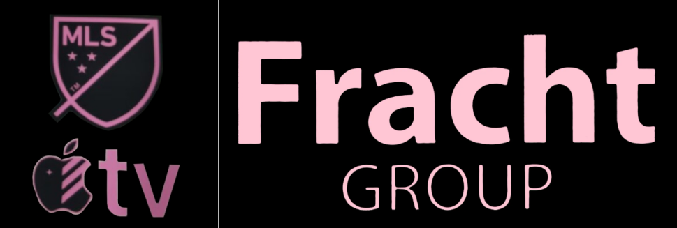 2025 Inter Miami MLS extérieur badge & Apple TV(noir & rose) & Fracht Group(rose)