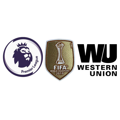 Premier League & 2019 Club Coupe du monde badges & Western Union badge noir