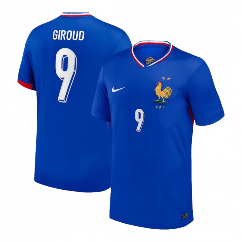 GIROUD #9 France maillot de football domicile EURO