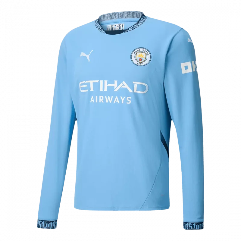 Manchester City domicile manches longues maillot de football