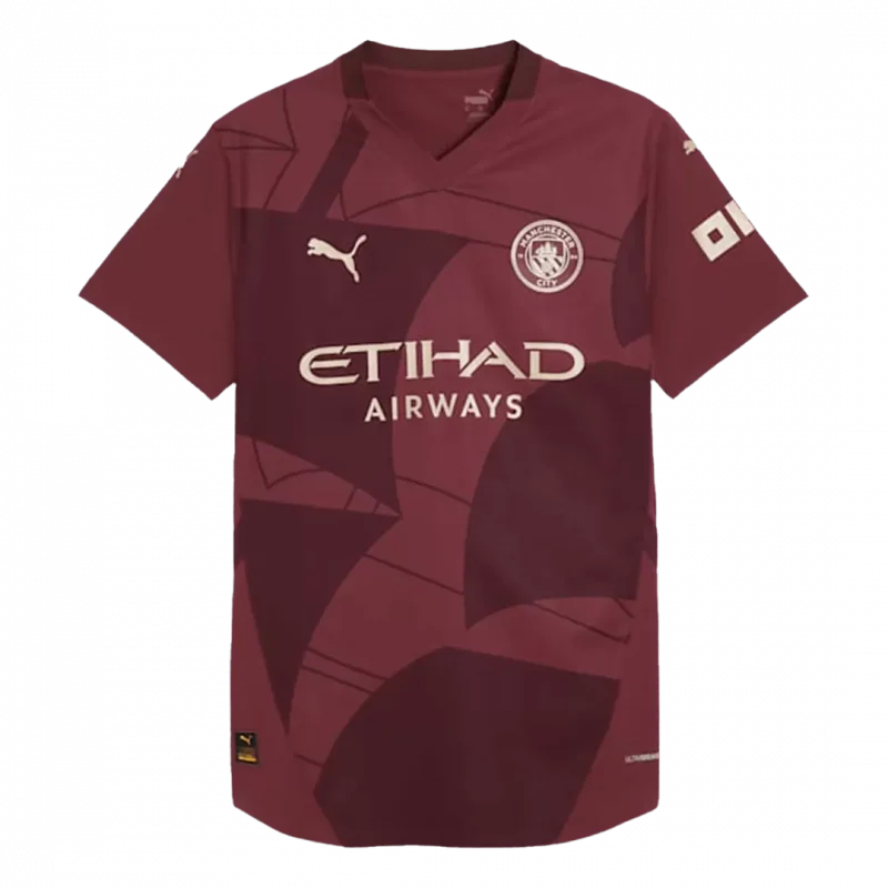Manchester City Troisième maillot de football extérieur authentique