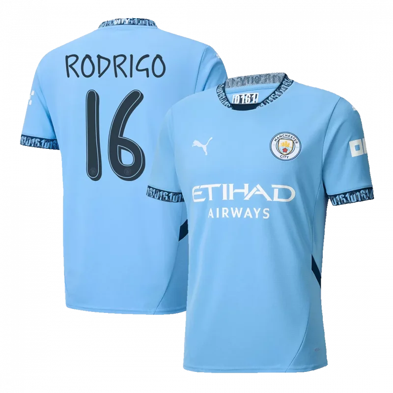 RODRIGO #16 Manchester City maillot de football domicile - UCL