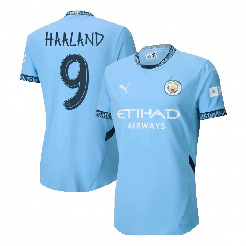 HAALAND #9 Manchester City maillot de football domicile authentique - UCL